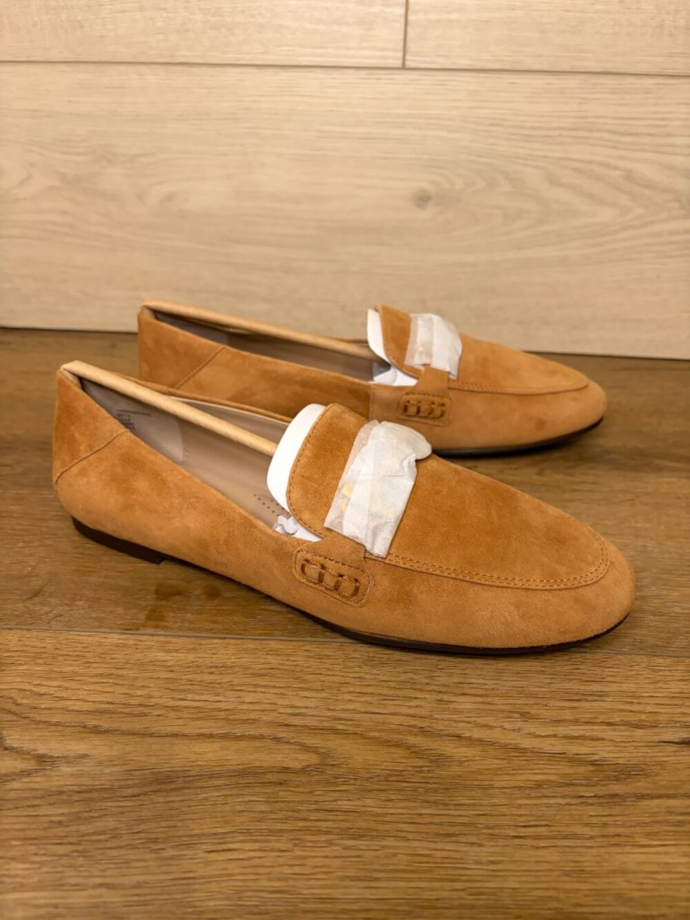 Giani Bernini Women's Beckhamm Suede Tailored Loafers Brown Size 7.5M